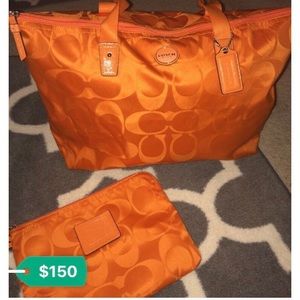 Coach Weekender Travel Bag with Makeup Bag
